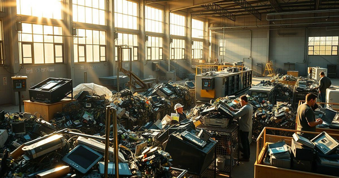 Empresa de reciclagem de eletrônicos transforma resíduos em novas oportunidades sustentáveis