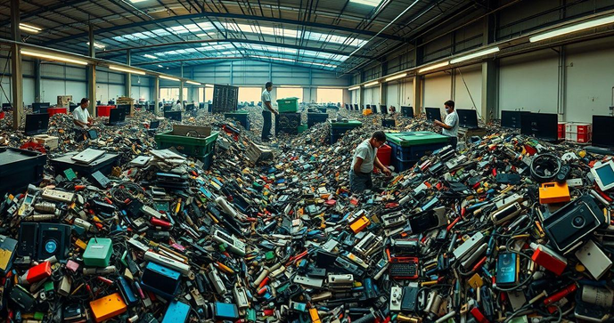 Empresa de reciclagem de lixo eletrônico transforma resíduos em novas oportunidades sustentáveis