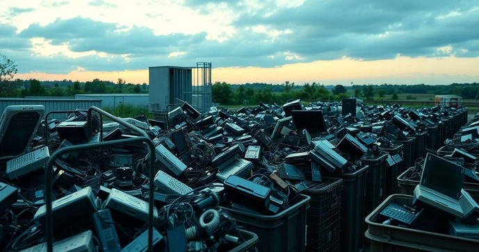 Empresa de reciclagem de eletrônicos transforma resíduos em oportunidades sustentáveis