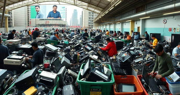 Reciclagem de aparelhos eletrônicos transforma resíduos em oportunidade