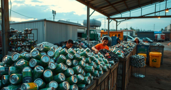 Reciclagem de alumínio transforma resíduos em recursos valiosos
